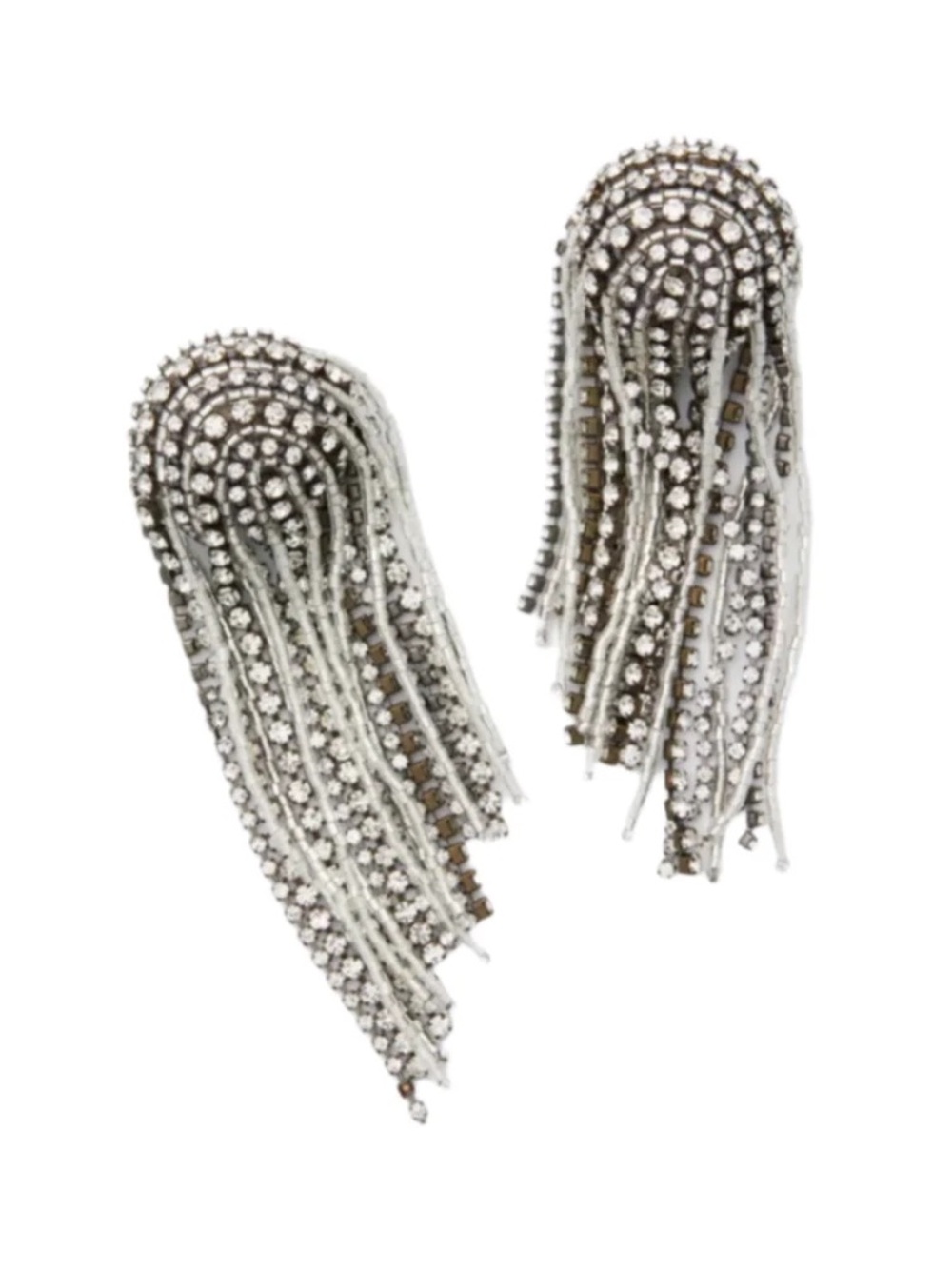 Mignonne Gavigan Noor Crystal Earrings Silver